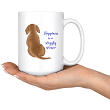 Load image into Gallery viewer, Doxie Happiness Mug, Red - 11 & 15 oz - FREE SHIPPING