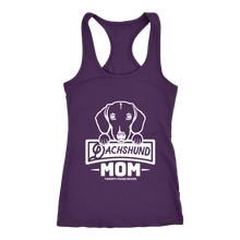 Load image into Gallery viewer, Dachshund Mom Ladies Racerback Tank Multi Colors Free Shipping