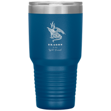 Load image into Gallery viewer, Dragon is My Spirit Animal, 30oz Insulated Travel Tumbler, Laser Etched, Multi Colors, Shipping Included