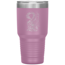 Load image into Gallery viewer, Tattoo Inspired Dragon Design, 30oz Insulated Travel Tumbler, Laser Etched, Multi Colors, Shipping Included