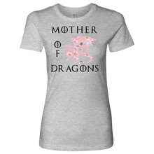Load image into Gallery viewer, Mother of Dragon Floral Design, Women's Boyfriend Crew Shirt, Multi Colors, Extended  Sizes, Free Shipping
