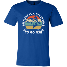 Load image into Gallery viewer, Anytime is a Good Time to Go Fish - Unisex T-Shirt, Extended Sizes, Shipping Included