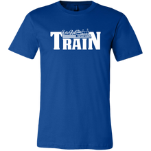 Load image into Gallery viewer, Let's Roll Mens Train T-Shirt, Multiple Colors, Extended Sizes, Shipping Included