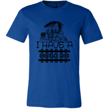 Load image into Gallery viewer, One Track Mind (Trains) - Unisex Mens T-Shirt, Multiple Colors, Extended Sizes, Shipping Included