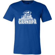 Load image into Gallery viewer, Grandpa Train Lover Mens T-Shirt, Multiple Colors, Extended Sizes, Shipping Included
