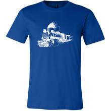 Load image into Gallery viewer, Distressed Steam Train Mens T-Shirt, Multiple Colors, Extended Sizes, Shipping Included