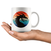 Load image into Gallery viewer, Retro Dragon Head Profile, 11oz & 15oz Mug Options, Free Shipping