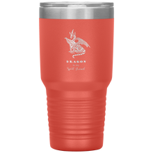 Load image into Gallery viewer, Dragon is My Spirit Animal, 30oz Insulated Travel Tumbler, Laser Etched, Multi Colors, Shipping Included