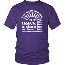 Load image into Gallery viewer, Been Around The Track Mens Unisex T-Shirt, Multiple Colors, Extended Sizes, Shipping Included