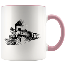 Load image into Gallery viewer, Vintage Sketch Locomotive, 11oz Ceramic Accent Mug, Free Shipping