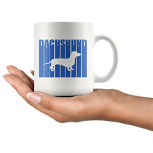 Load image into Gallery viewer, Retro Cool Dachshund Text Mug, 11 oz, Multiple Colors - Free Shipping