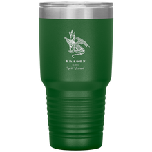 Load image into Gallery viewer, Dragon is My Spirit Animal, 30oz Insulated Travel Tumbler, Laser Etched, Multi Colors, Shipping Included