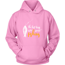 Load image into Gallery viewer, Best Days Are Spent Fishing Unisex Hoodie, Multi Colors, Extended Sizes, Shipping Included