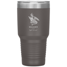 Load image into Gallery viewer, Dragon is My Spirit Animal, 30oz Insulated Travel Tumbler, Laser Etched, Multi Colors, Shipping Included