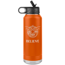 Load image into Gallery viewer, Dragon "Believe" 32oz Insulated Water Bottle, Laser Etched, Multi Colors, Shipping Included