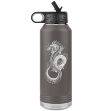 Load image into Gallery viewer, Chinese Art Dragon, 32oz Insulated Water Bottle, Multi Colors, Laser Etched, Shipping Included