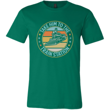 Load image into Gallery viewer, Take Him to the Train Station - Mens T-Shirt, Multiple Colors, Extended Sizes, Shipping Included