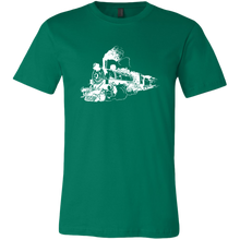 Load image into Gallery viewer, Distressed Steam Train Mens T-Shirt, Multiple Colors, Extended Sizes, Shipping Included