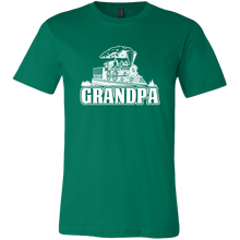 Load image into Gallery viewer, Grandpa Train Lover Mens T-Shirt, Multiple Colors, Extended Sizes, Shipping Included