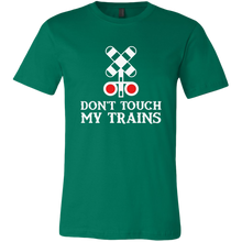 Load image into Gallery viewer, Don't Touch My Trains Mens Unisex T-Shirt, Multiple Colors, Extended Sizes, Shipping Included
