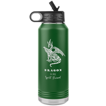 Load image into Gallery viewer, Dragon is My Spirit Animal 32oz Insulated Water Bottle, Laser Etched, Multi Colors, Shipping Included