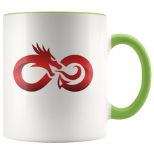 Load image into Gallery viewer, Dragon Red Infinity Color Accent 11oz Ceramic Mug, Multi Colors, Free Shipping