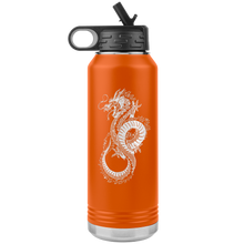 Load image into Gallery viewer, Chinese Art Dragon, 32oz Insulated Water Bottle, Multi Colors, Laser Etched, Shipping Included