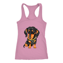 Load image into Gallery viewer, Dachshund Ladies Racerback Tank Multi Colors Free Shipping