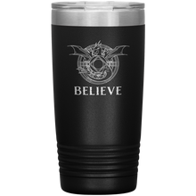 Load image into Gallery viewer, Dragon - BELIEVE, 20 oz Insulated Travel Tumbler, Laser Etched, Multi Colors, Shipping Included