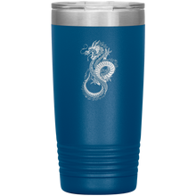 Load image into Gallery viewer, Chinese Art Dragon, 20oz Insulated Travel Tumbler, Laser Etched, Multi Colors, Shipping Included