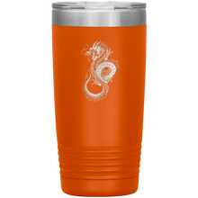 Load image into Gallery viewer, Chinese Art Dragon, 20oz Insulated Travel Tumbler, Laser Etched, Multi Colors, Shipping Included