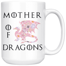Load image into Gallery viewer, Mother of Dragons, Pink Floral, 11oz & 15oz Mug Options, Free Shipping