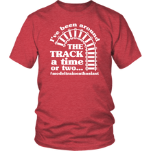 Load image into Gallery viewer, Been Around The Track Mens Unisex T-Shirt, Multiple Colors, Extended Sizes, Shipping Included