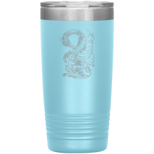 Load image into Gallery viewer, Tattoo Inspired Dragon, 20 oz Insulated Travel Tumbler, Multi Colors, Shipping Included