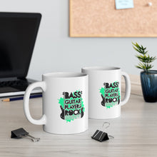 Load image into Gallery viewer, Bass Guitar Players Rock Mug 11oz/15oz Musician Gift Unisex Shipping Included
