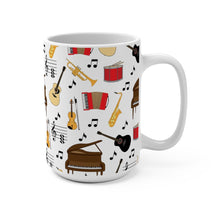Load image into Gallery viewer, Music All Over Print Style 1 Mug 11oz/15oz Musician Gift Unisex Shipping Included
