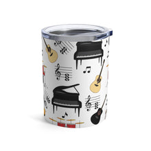 Load image into Gallery viewer, Musical Instrument All Over Pattern #2 Insulated Tumbler 10oz Unisex Gift Musician Shipping Included
