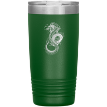 Load image into Gallery viewer, Chinese Art Dragon, 20oz Insulated Travel Tumbler, Laser Etched, Multi Colors, Shipping Included
