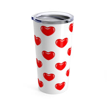 Load image into Gallery viewer, Tumbler JELLY BEAN HEARTS Pattern Insulated 20 oz Coffee Lover Unisex Shipping Included
