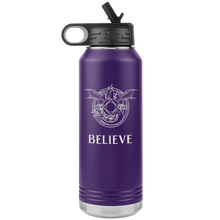 Load image into Gallery viewer, Dragon &quot;Believe&quot; 32oz Insulated Water Bottle, Laser Etched, Multi Colors, Shipping Included
