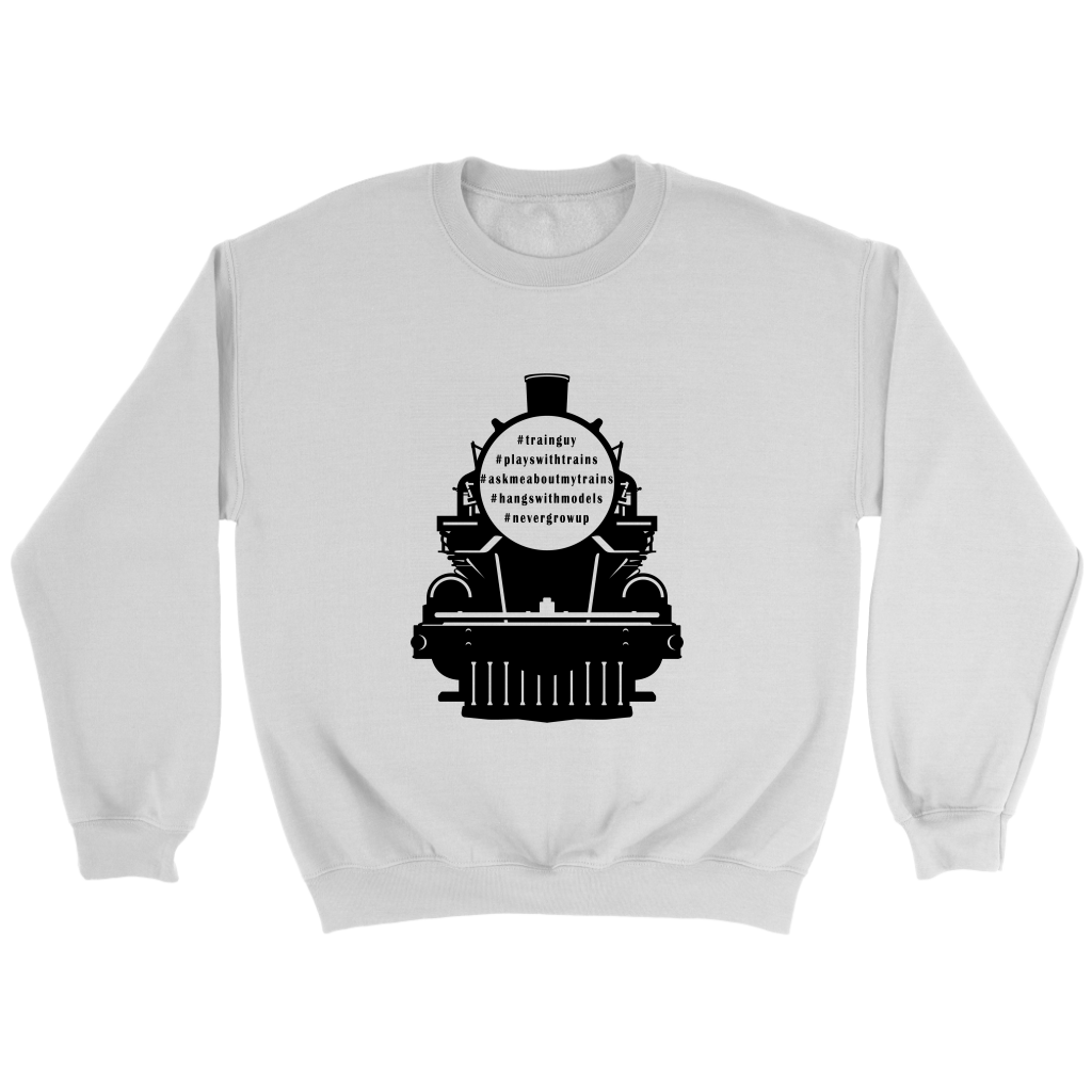 Locomotive Hashtags Unisex Sweat Shirt Multi Color Extended Sizes Shipping Included