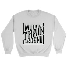 Load image into Gallery viewer, Model Train Legend Unisex Sweat Shirt Multi Color Extended Sizes Shipping Included
