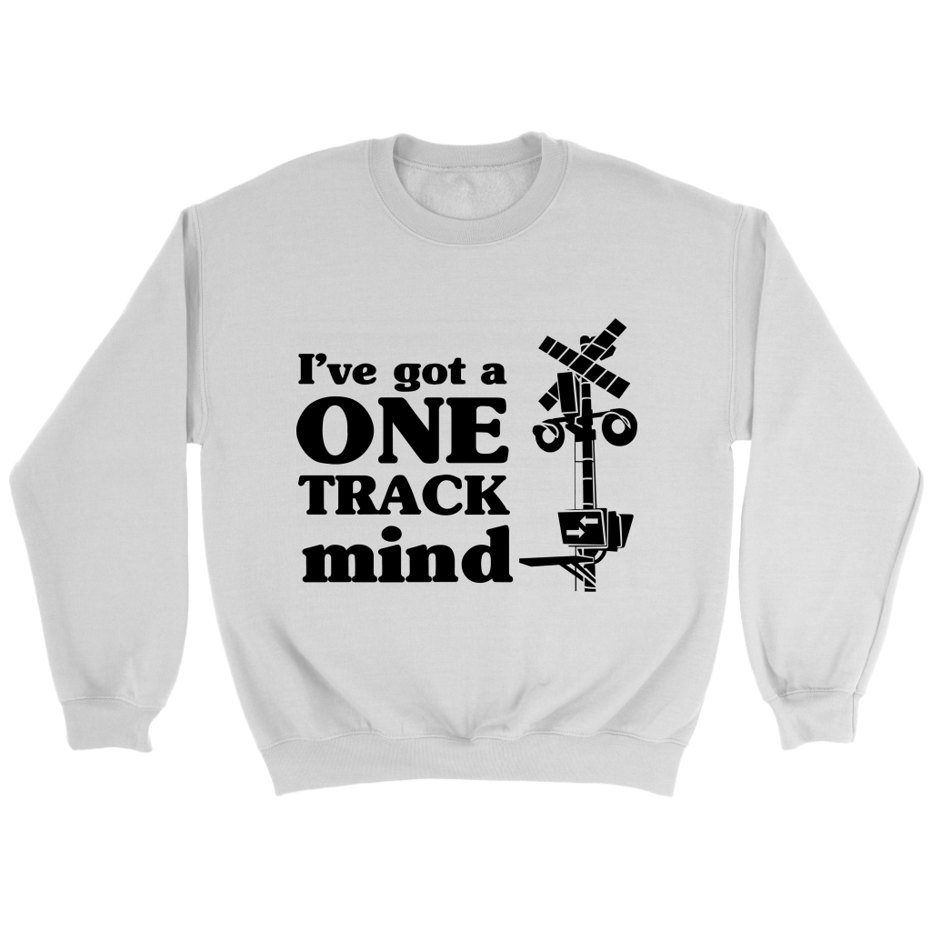 One Track Mind Unisex Sweat Shirt Multi Color Extended Sizes Shipping Included