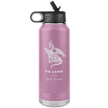 Load image into Gallery viewer, Dragon is My Spirit Animal 32oz Insulated Water Bottle, Laser Etched, Multi Colors, Shipping Included
