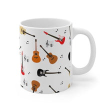 Load image into Gallery viewer, Guitars All Over Print Mug 11oz/15oz Band Musician Gift Unisex Shipping Included
