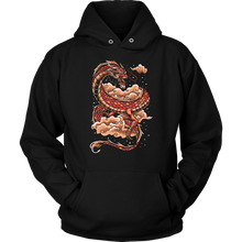 Load image into Gallery viewer, Tattoo Inspired Dragon Unisex Hoodie, Multi Colors, Extended Sizes Available, Shipping Included
