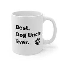 Load image into Gallery viewer, BEST DOG UNCLE EVER Mug 11oz/15oz Pup Dog Lover Family Gift Shipping Included
