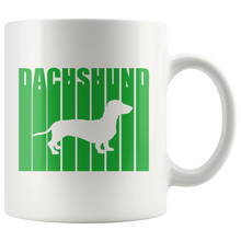 Load image into Gallery viewer, Retro Cool Dachshund Text Mug, 11 oz, Multiple Colors - Free Shipping
