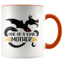 Load image into Gallery viewer, One of a Kind Dragon Mother, 11oz Accent Color Mug, Multi-Colors, Shipping Included
