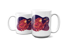 Load image into Gallery viewer, Guitar Playing Astronaut Mug 11oz/15oz Musician Gift Unisex Shipping Included
